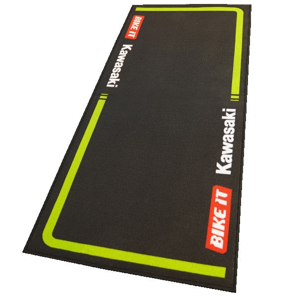 Bike It Bike it kawasaki mx2 motocross race team garage mat 240 x 100cm